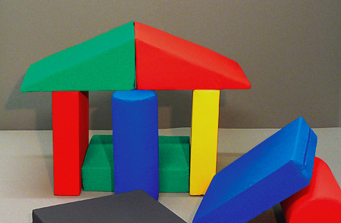 Ein Stapel unserer Spielpolster