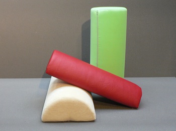 bezogene Schaumstoff rollen und Halbrollen