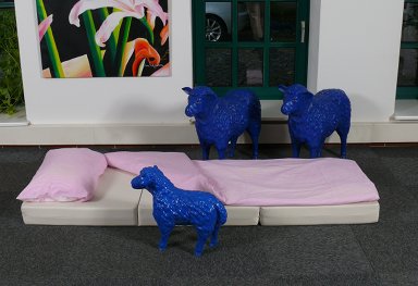Klappmatratze mit Schafen